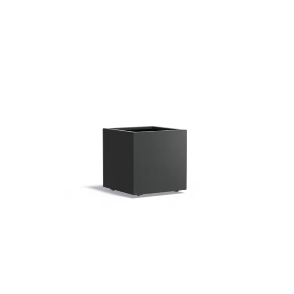 Plantenbak Carrez met wielen aluminium 60x60x60 cm