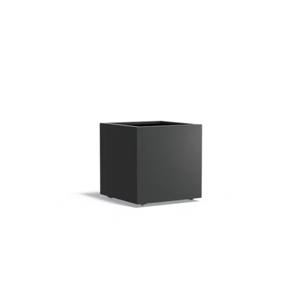 Plantenbak Carrez met wielen aluminium 70x70x70 cm