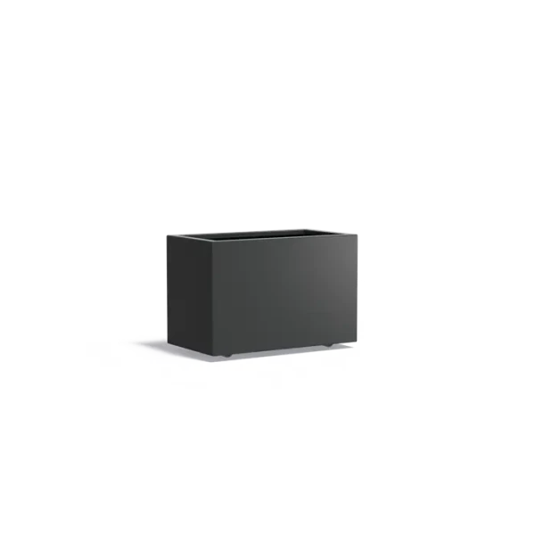 Plantenbak Carrez met wielen aluminium 90x50x60 cm