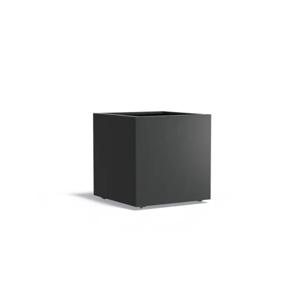 Plantenbak Carrez met wielen aluminium 80x80x80 cm