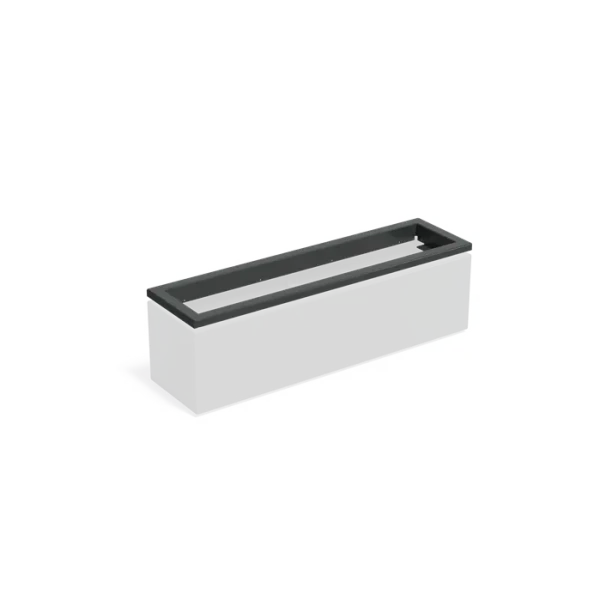 Carrez in-lite Ready aluminium opzetrand voor verlichtng 150x40x9,1 cm