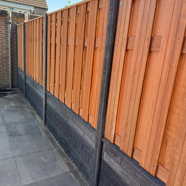 Hardhouten Tuinscherm Recht Verticaal 180x130 cm