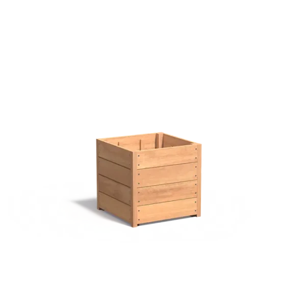 Plantenbak Carrez met bodem hardhout 60x60x57,4 cm