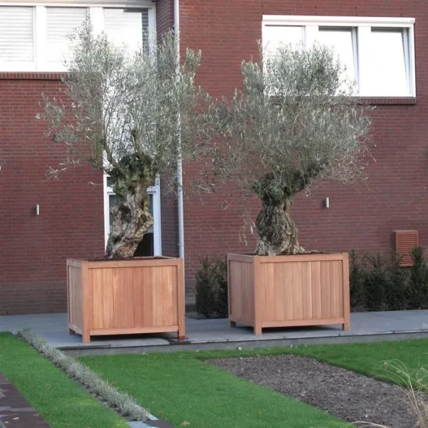 Plantenbak Valencia hardhout 100x40x80 cm