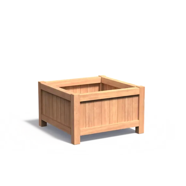 Plantenbak Valencia hardhout 100x100x60 cm