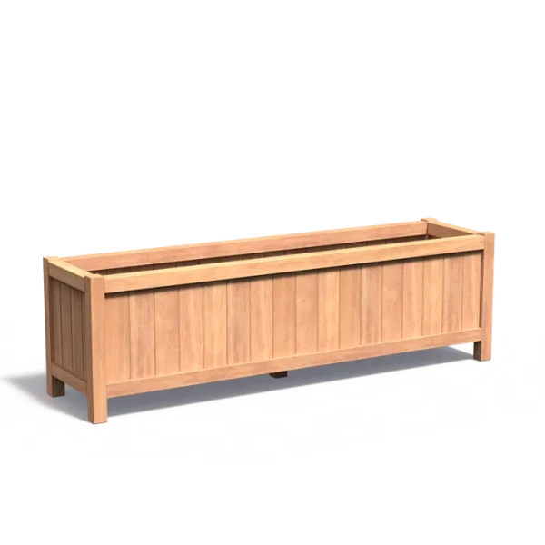 Plantenbak Valencia hardhout 200x50x60 cm