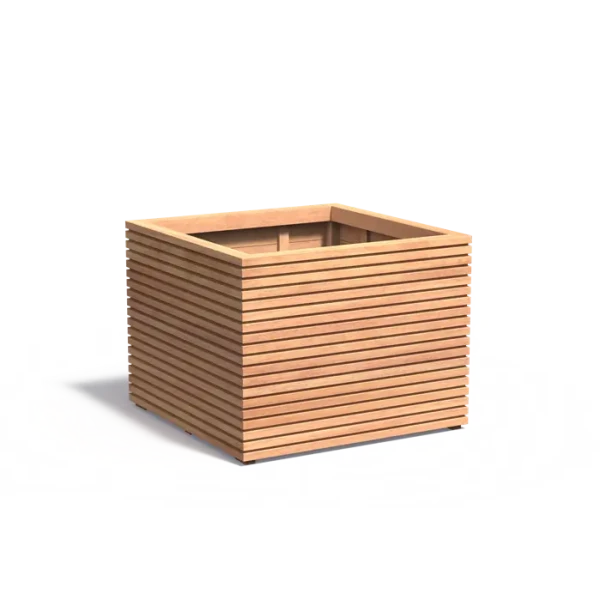 Plantenbak Malaga Rhombus hardhout 100x100x74,6 cm