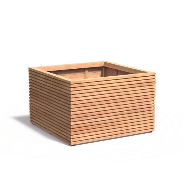Plantenbak Malaga Rhombus hardhout 120x120x74,6 cm