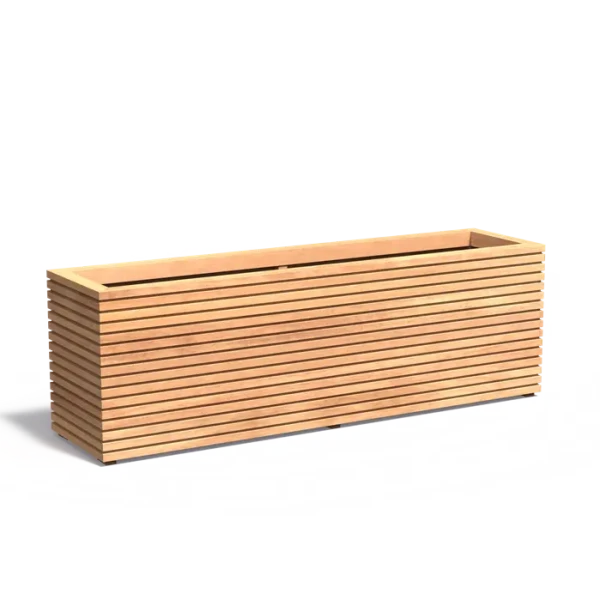 Plantenbak Malaga Rhombus hardhout 200x50x60,8 cm
