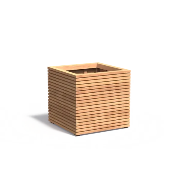 Plantenbak Malaga Rhombus hardhout 80x80x74,6 cm