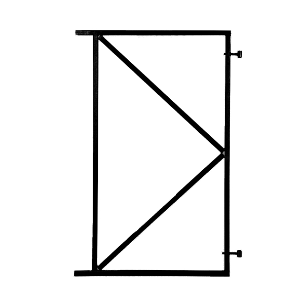 <p><strong>Met een stalen poortframe kun je zelf je eigen tuindeur maken. De poortframes zijn 155 cm hoog, bedoeld voor verticale montage van de planken. Door de planken aan de boven- en onderzijde over te laten steken, kan je een deur in de gewenste hoogte maken.</strong><br /><br />De planken zijn door middel van boorschroeven/zelftapschroeven aan het frame te monteren. De maten zijn exclusief de ophangogen, deze komen achter de paal. Heb je dus een poortbreedte (zonder de palen meegerekend) van 100 cm, bestel dan een frame van 100 cm breed. </p><p>Een poortframe is eenvoudig af te hangen met verstelbare ophangogen. De ophangogen maakt de poort enkele centimeters verstelbaar. </p>