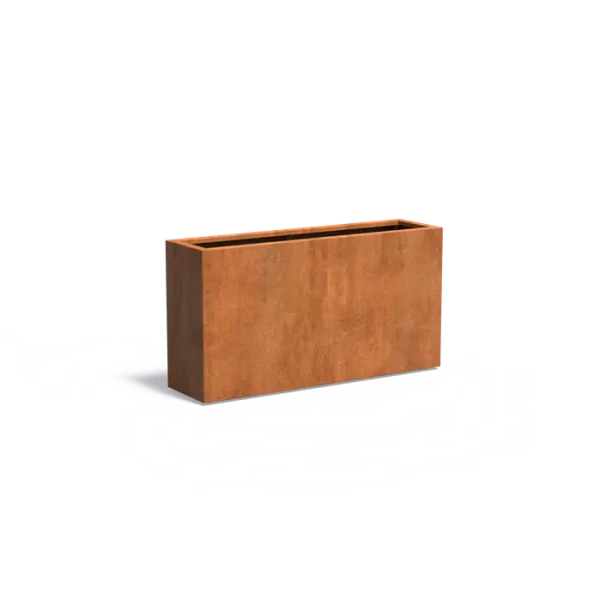 Plantenbak Carrez met bodem cortenstaal 150x40x80 cm