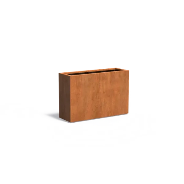 Plantenbak Carrez met bodem cortenstaal 120x40x80 cm