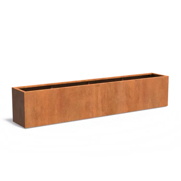 Plantenbak Carrez met bodem cortenstaal 300x50x60 cm