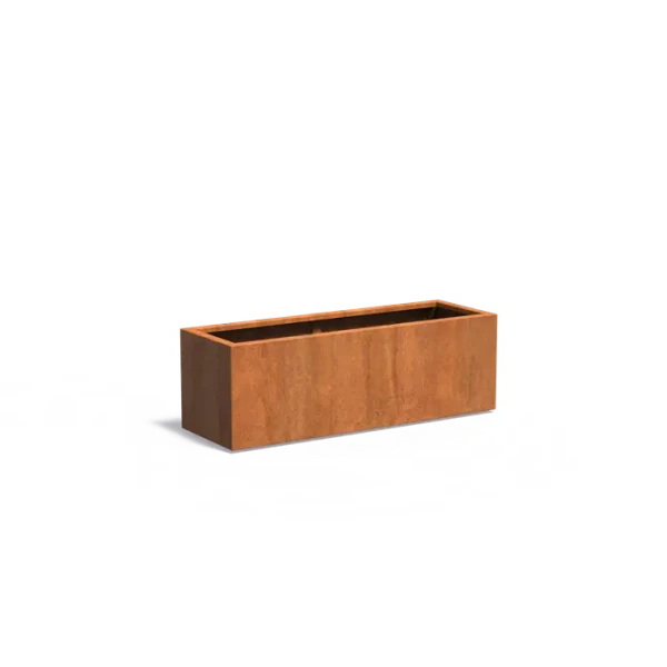 Plantenbak Carrez met bodem cortenstaal 150x50x50 cm