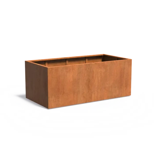 Plantenbak Carrez met bodem cortenstaal 200x100x80 cm