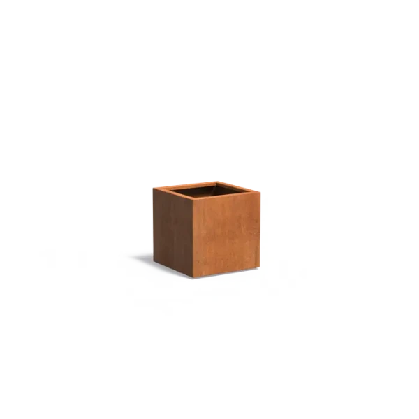 Plantenbak Carrez met bodem cortenstaal 60x60x60 cm