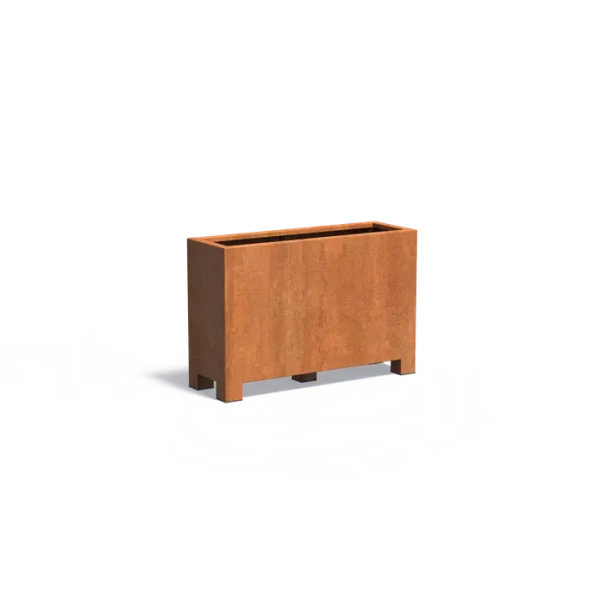 Plantenbak Carrez met poten cortenstaal 120x40x80 cm