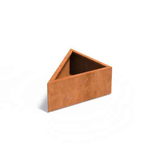 Plantenbak Triangle cortenstaal 100x100x40 cm