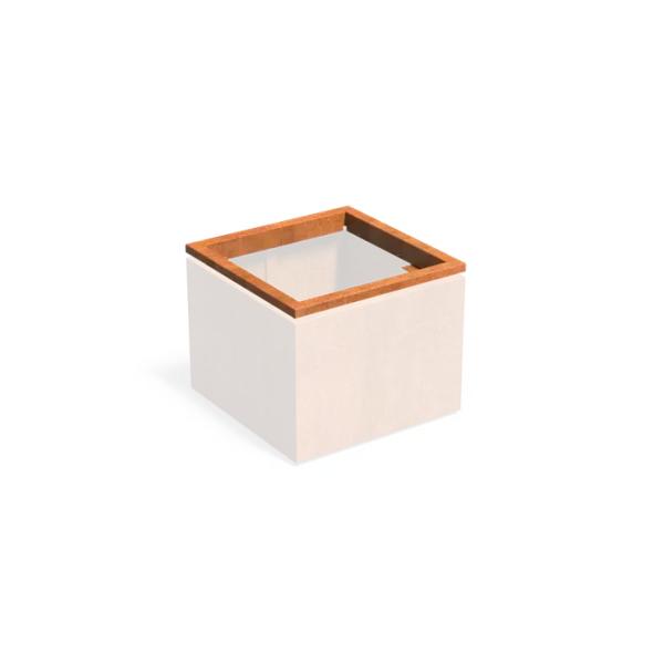Carrez in-lite Ready cortenstaal opzetrand voor verlichting 80x80x8,9 cm