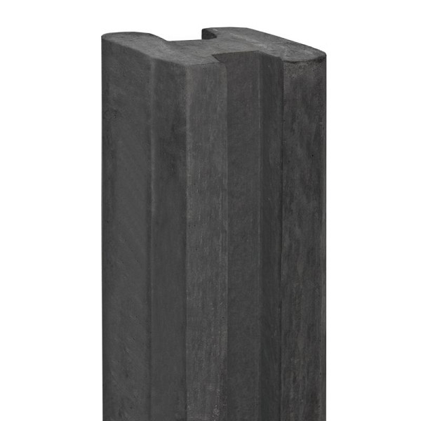 Sleufpaal tussenmodel tbv motiefplaten antraciet 11,5x11,5x316 cm