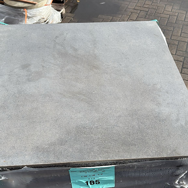 Restpartij Almere 14.38m2 Keramiek op Beton 60x60x4 cm Earth Design Mid Grey