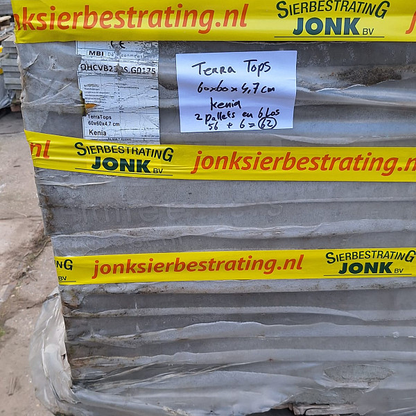 Restpartij Schagen: 22,3m2 Terratops 60x60x4,7 Kenia