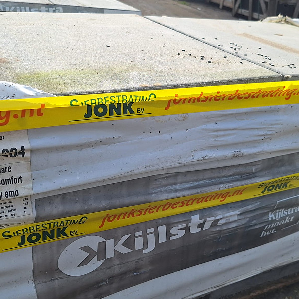 Restpartij Schagen: 17,24m2 H2O Comfort Square 60x60x4 cm Nero/Grey