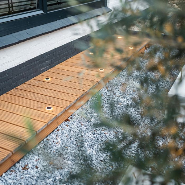 Outdoorpro+ Grondspot Nine Rondom Zwart