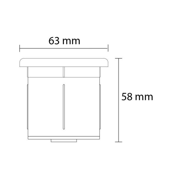 Outdoorpro+ Grondspot Nine Rondom Zwart