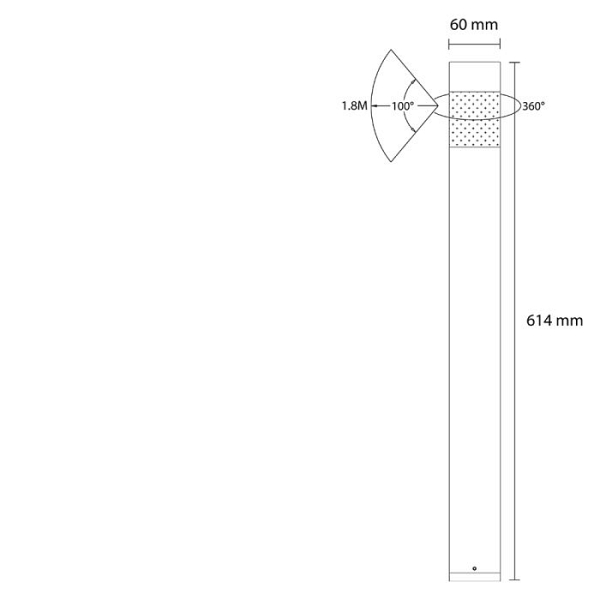 Outdoorpro+ Staande Lamp Vela Cirkel Zwart Groot