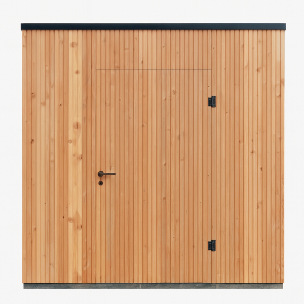 JWOODS Berging 144x196 cm, Geschaafd met verticaal triple rabat naturel