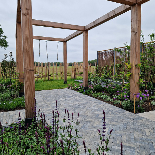 Stonique Trommel Waalformaat 5x20x7 cm Grijs/Zwart