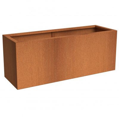 Corten Stalen Bloembak 100x40x40cm (lxbxh)