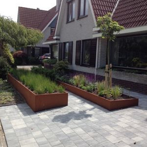 Corten Stalen Bloembak 100x40x40cm (lxbxh)