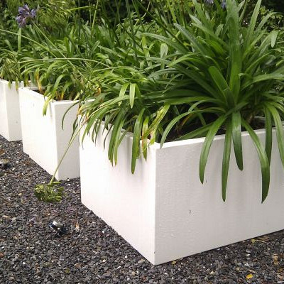 Plantenbak Carrez met bodem aluminium 40x40x40 cm