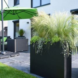 Plantenbak Carrez met bodem aluminium 250x40x80 cm