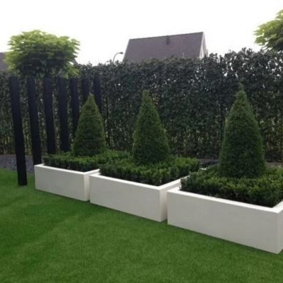 Plantenbak Carrez met bodem polyester 100x100x40 cm