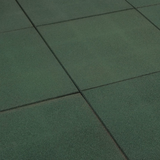 Rubber Tegel 50x50x2,5 cm Groen