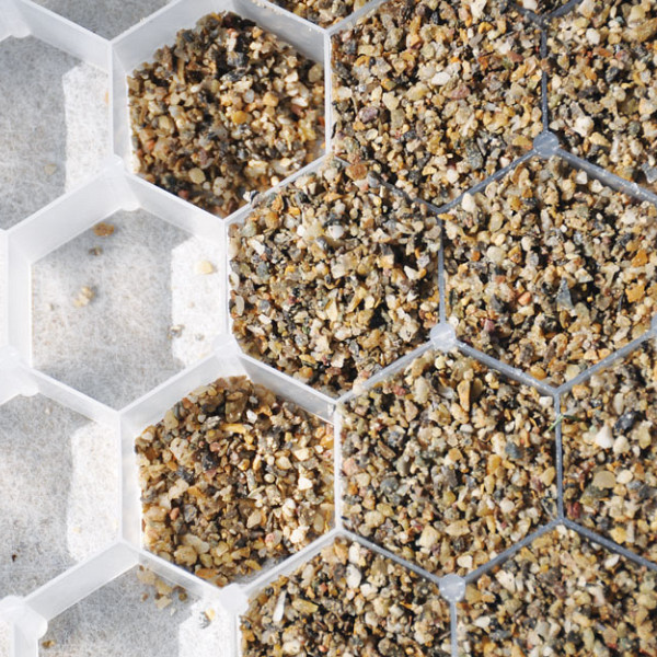 Grindplaat Pro met geotextiel 81x119,5x3 cm Wit