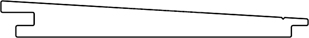 Thermisch Gemodificeerde Vuren Zweeds rabatplank 1,1x2,1x18,5x300 cm