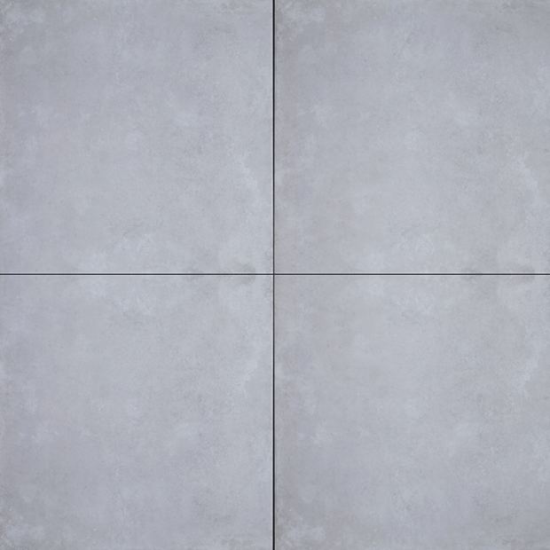 GeoCeramica 80x80x4 cm ConCreet Silver