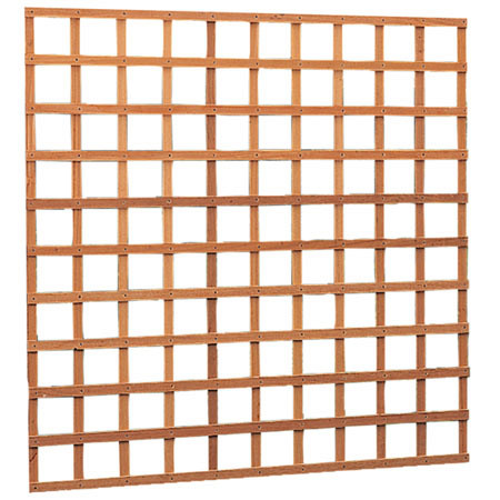 Hardhouten Trellis 180x180 cm Geschaafd, recht