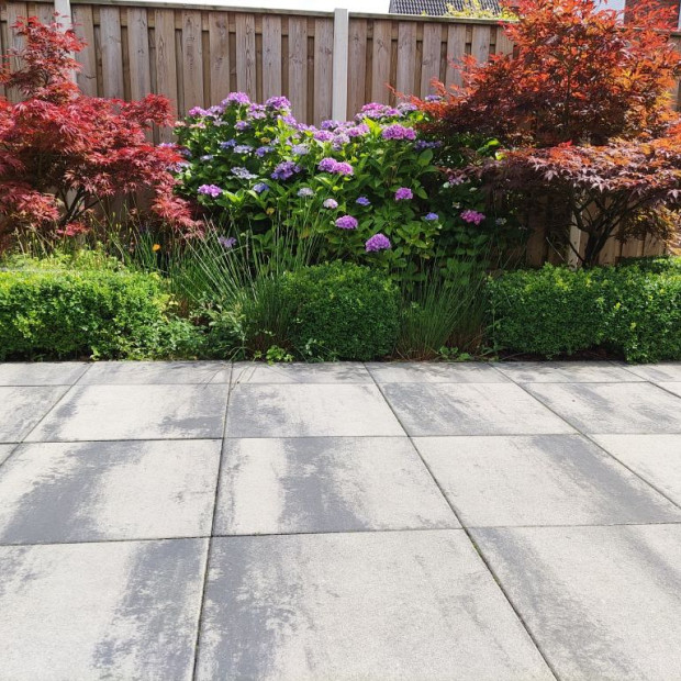 Restpartij Edam: ca. 9,36 m2 Design 60x60x4 cm Nero/Grey