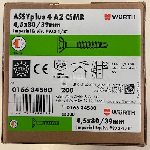 ASSYplus 4 A2 CSMR rvs A2 RW20-4,5X50/39