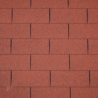 Dakshingles recht rood - pak 3 m²