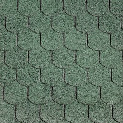 Dakshingles beverstaart groen - pak 3 m²