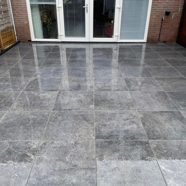 Restpartij Edam: Ca. 40 m2 Actietegel Keramiek op Beton 60x60x4 cm Marble Design Night