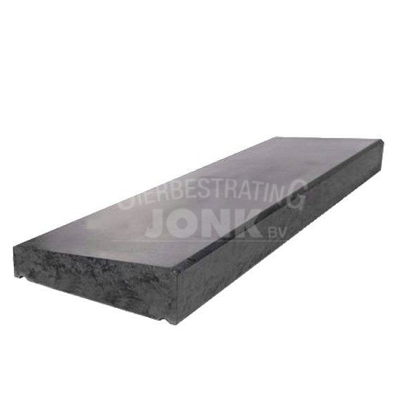 muurafdekb 1 zijdig 33x100x10/6 zwart beton