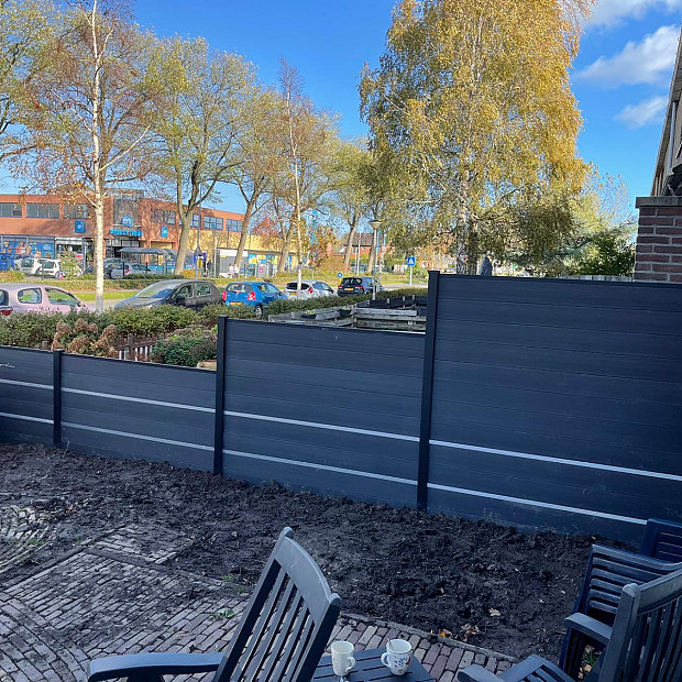 NeoFence Aluminium Decolijst 182 cm Zwart